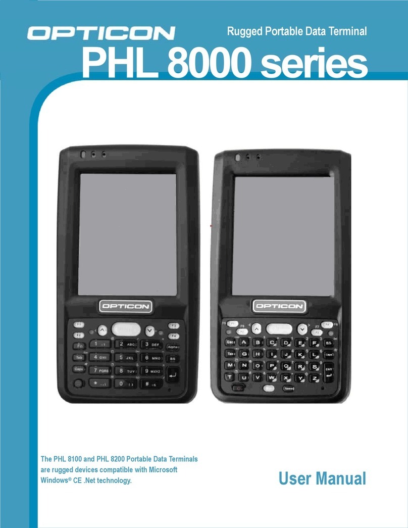 Opticon PHL 8000 series user manual