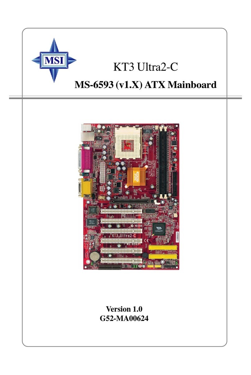 MSI KT3 Ultra2-C MS-6593 User manual MSI KT3 Ultra2-C MS-6593 User manual
