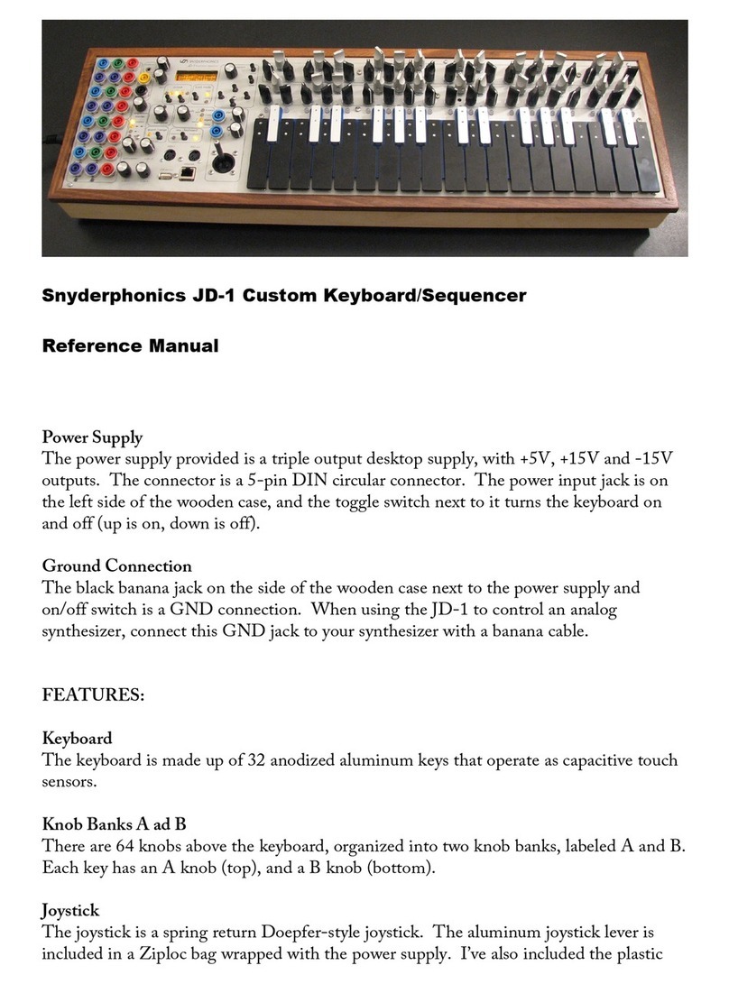 Snyderphonics JD-1 Reference manual