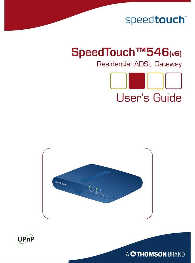 Speedtouch 546 User manual