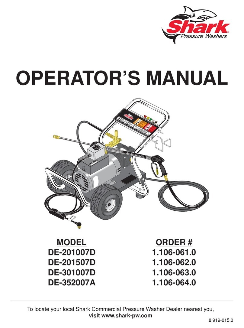 Shark Pressure Washers DE-201007D Operator's manual