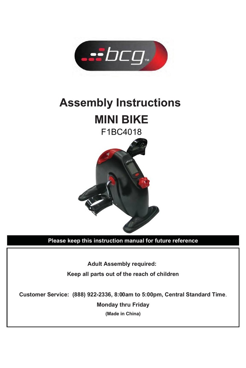 BCG Mini Bike F1BC4018 Assembly instructions