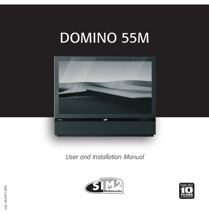 Sim2 DOMINO 55M User and installation manual