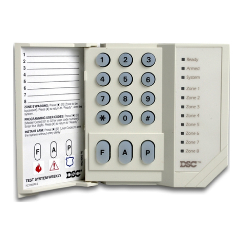 DSC PC1550 instruction manual