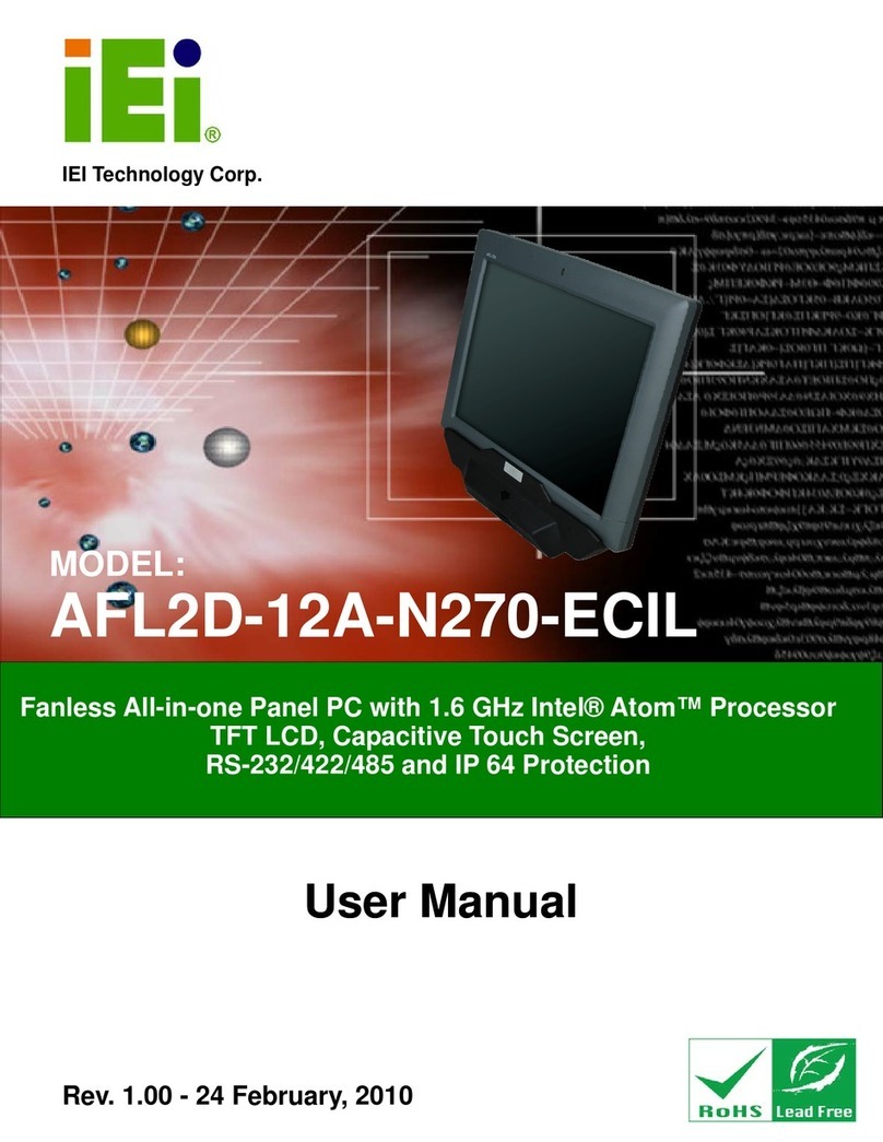IEI Technology AFL2D-12A-N270-ECIL user manual