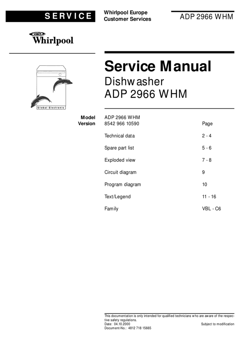 Whirlpool ADP 2966 WHM Service manual