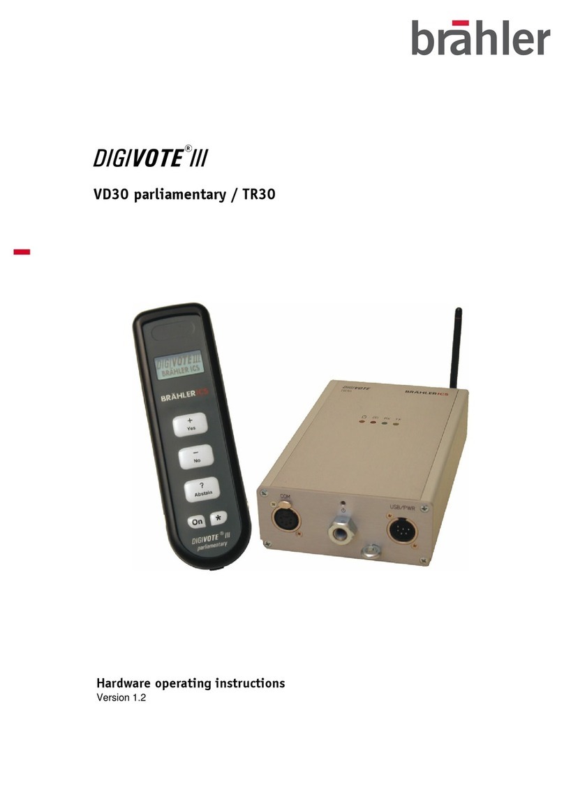 Brahler Digivote III User manual