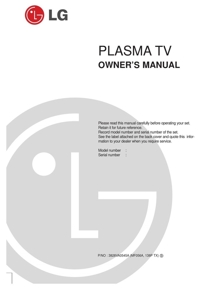 LG 42PX3RV User manual
