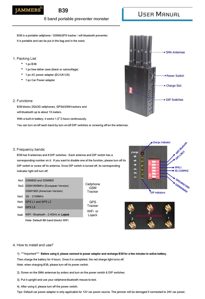 Jammers B39 user manual