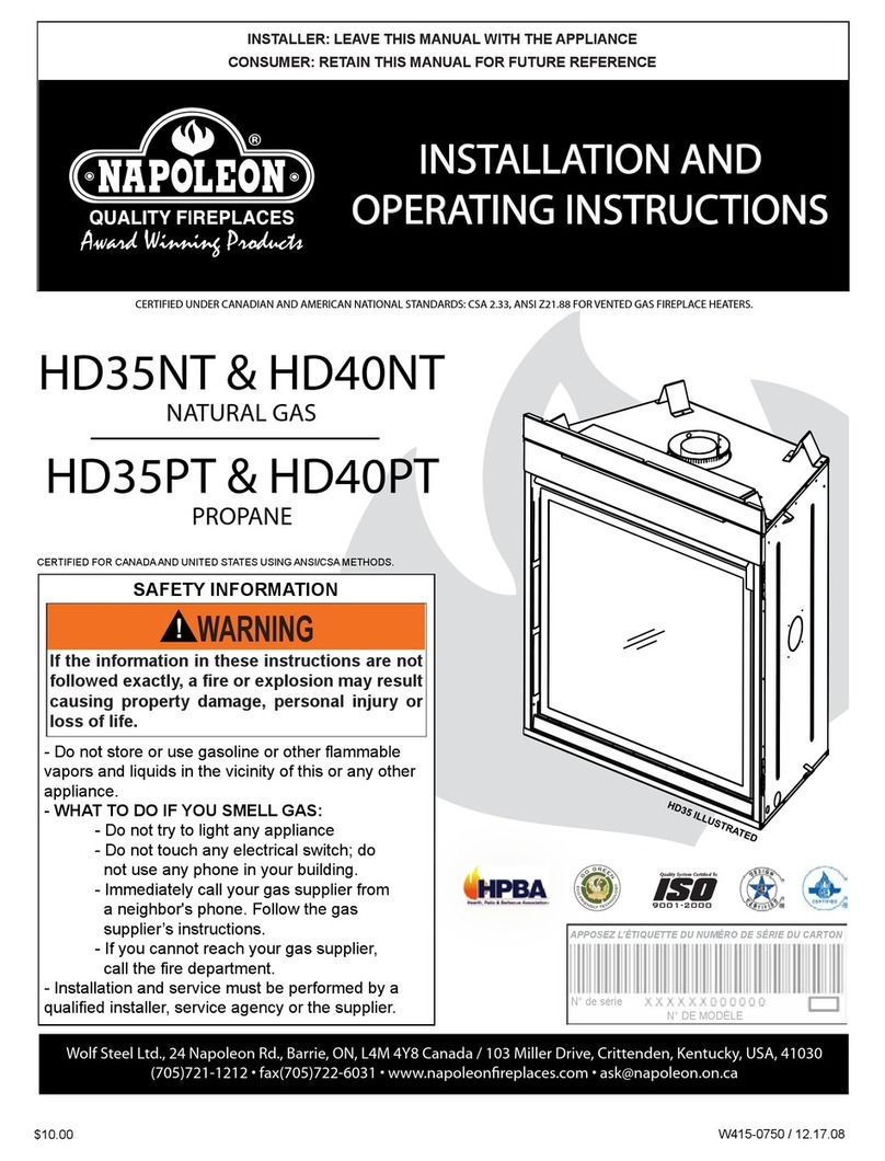 Napoleon HD35NT User manual