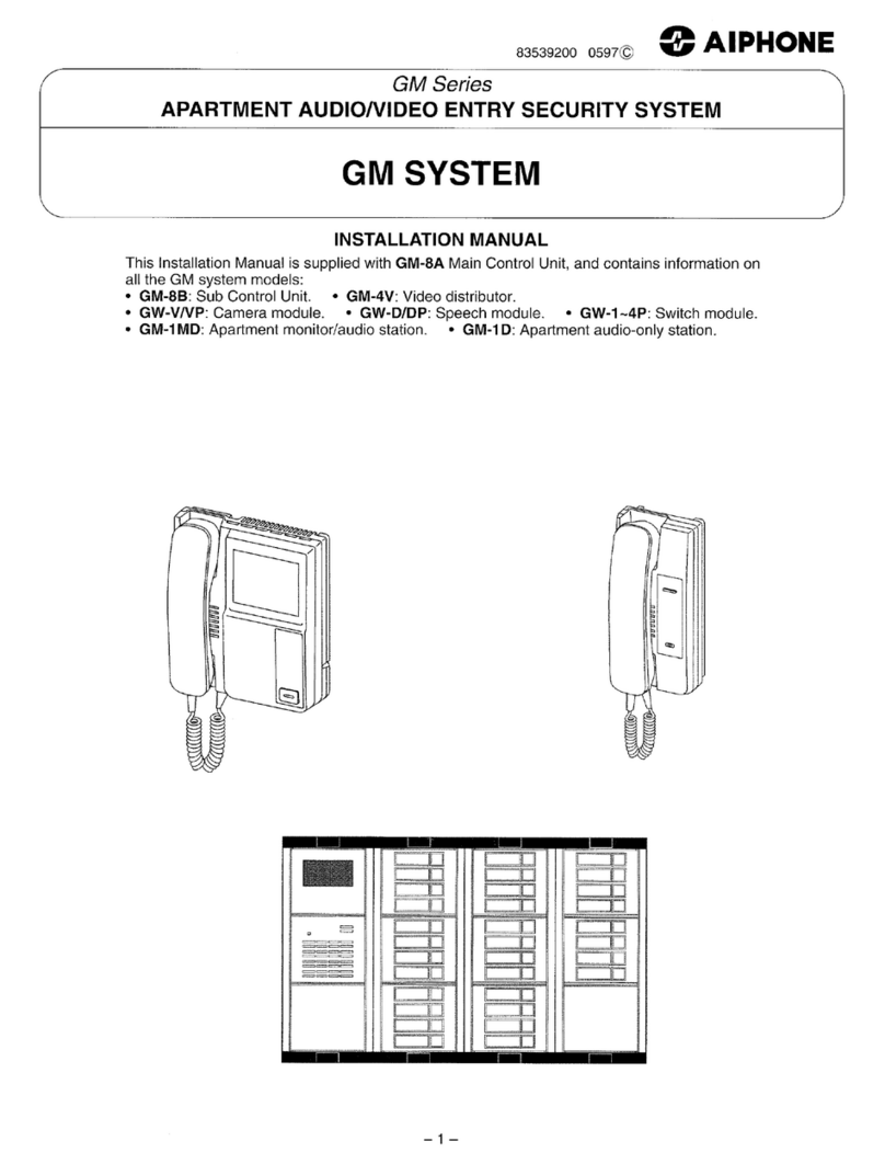 Aiphone GM System installation manual