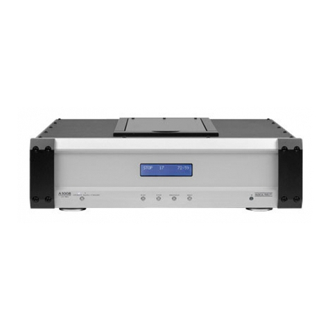 Musical Fidelity A1008 CD Instructions for use