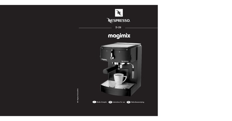 Nespresso Magimix D-150 User manual