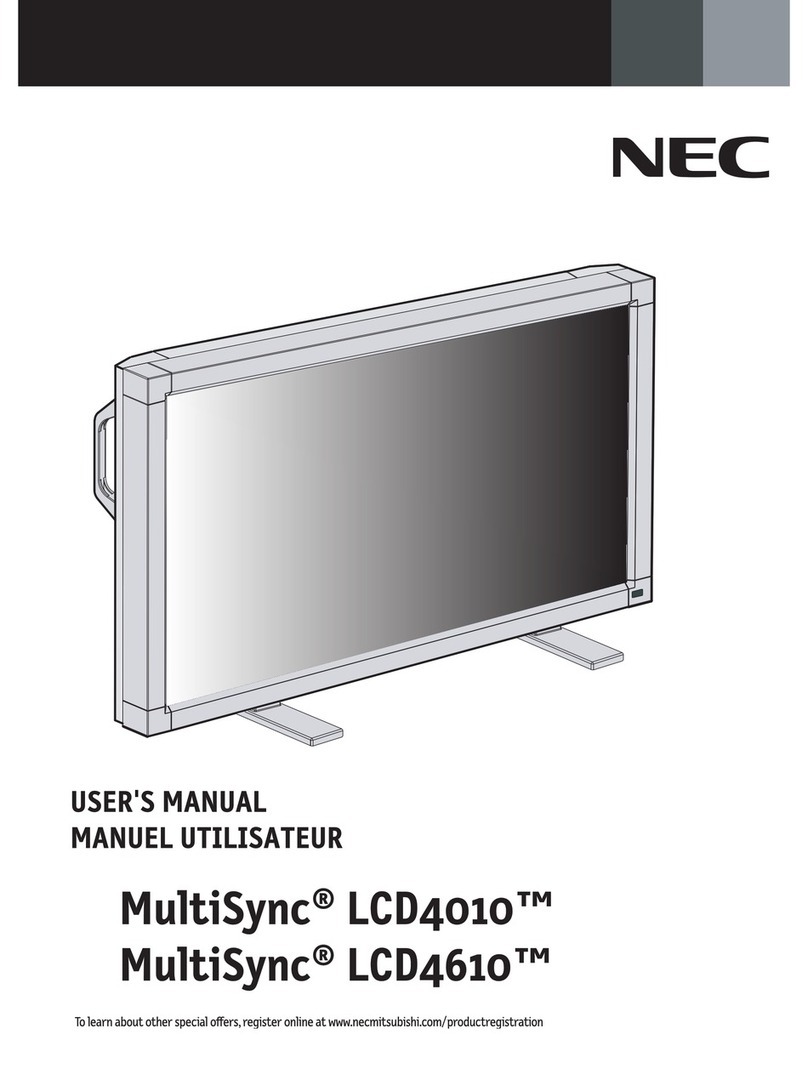 NEC MultiSync LCD4010 User manual
