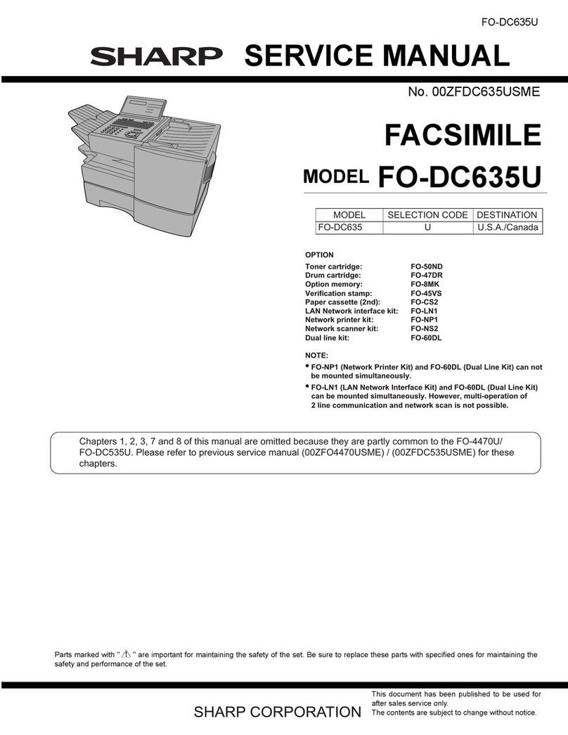 Sharp FO-DC635U User manual
