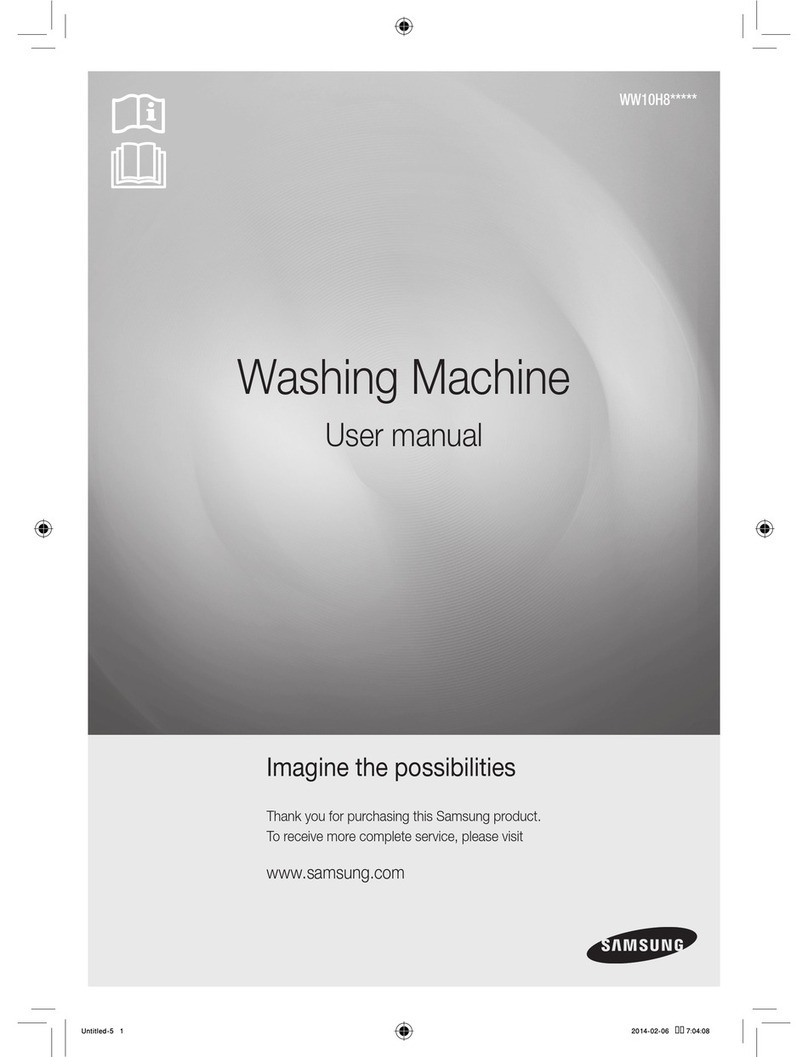 Samsung WW10H8 series user manual Samsung WW10H8 series user manual