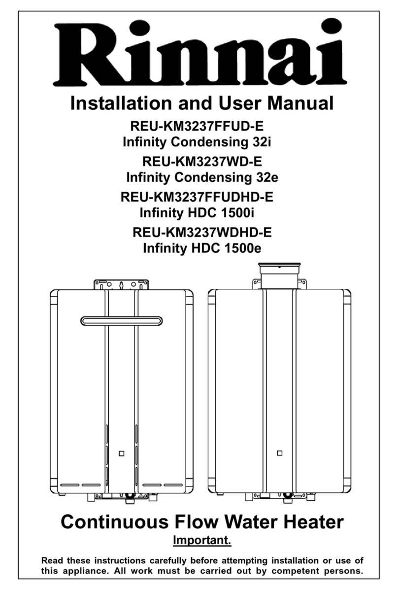 Rinnai REU-KM3237FFUD-E Installation and user manual