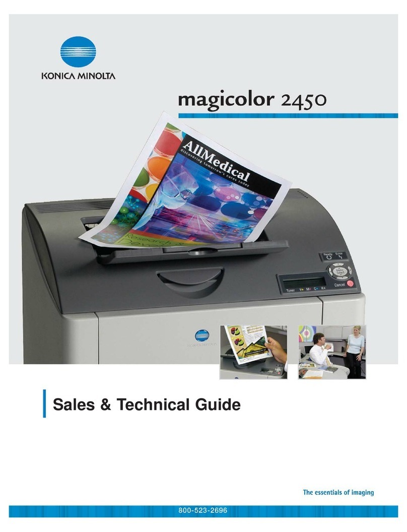 Konica Minolta Magicolor 2450 Quick start guide