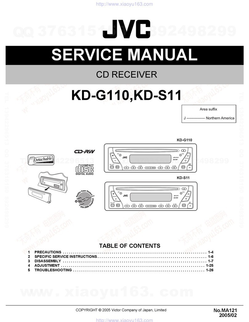 JVC KD-G110 User manual JVC KD-G110 User manual