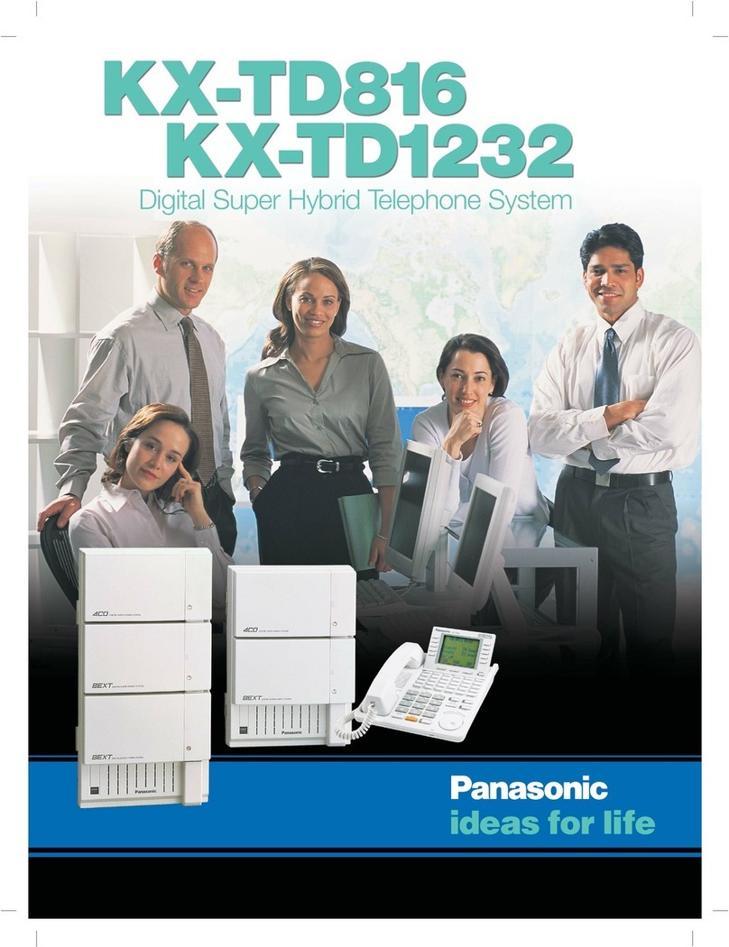 Panasonic KX-TD816 User manual Panasonic KX-TD816 User manual