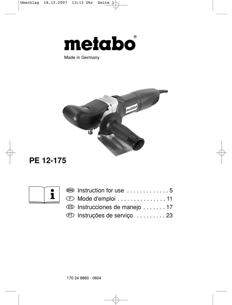 Metabo PE 12-175 Instructions for use