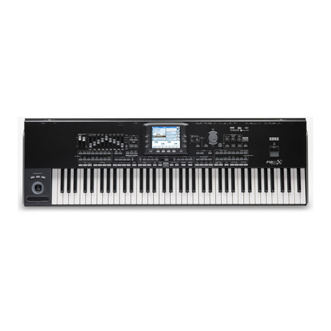 Korg Pa3X 76-keys User manual Korg Pa3X 76-keys User manual