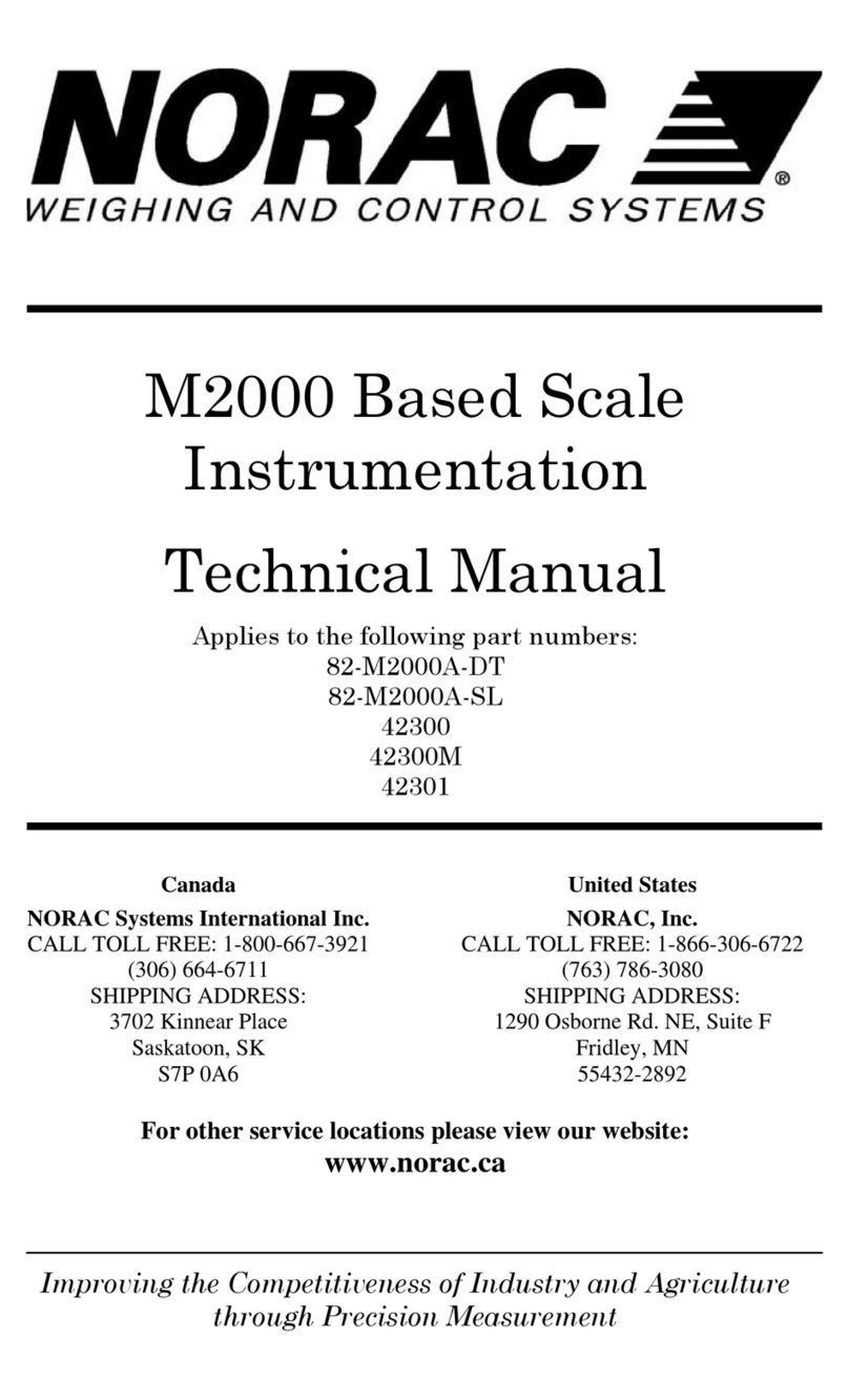Norac M2000 Technical manual