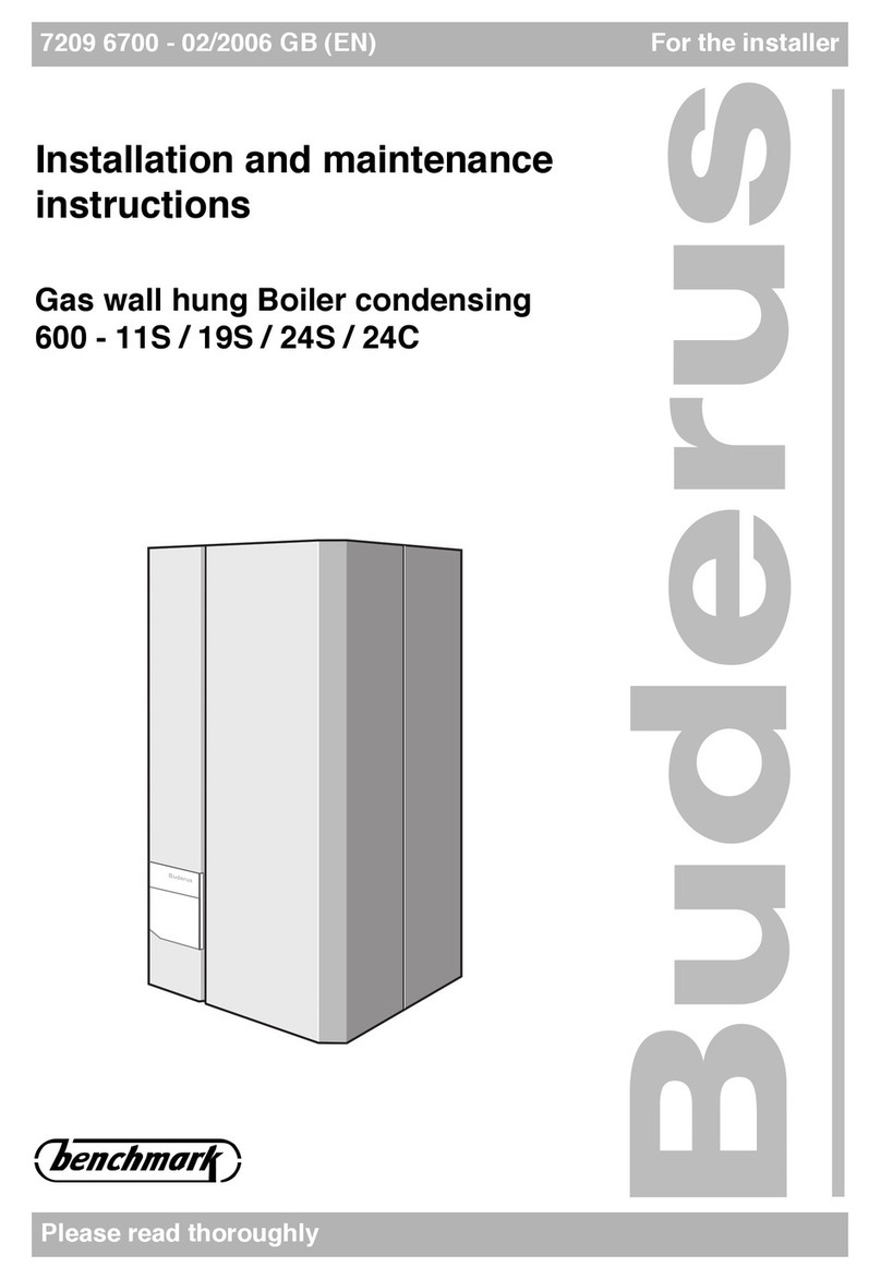 Buderus 600 - 11S Installation and maintenance instructions