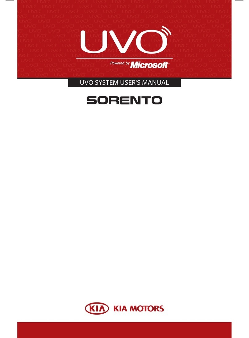 Kia UVO SYSTEM Sorento User manual
