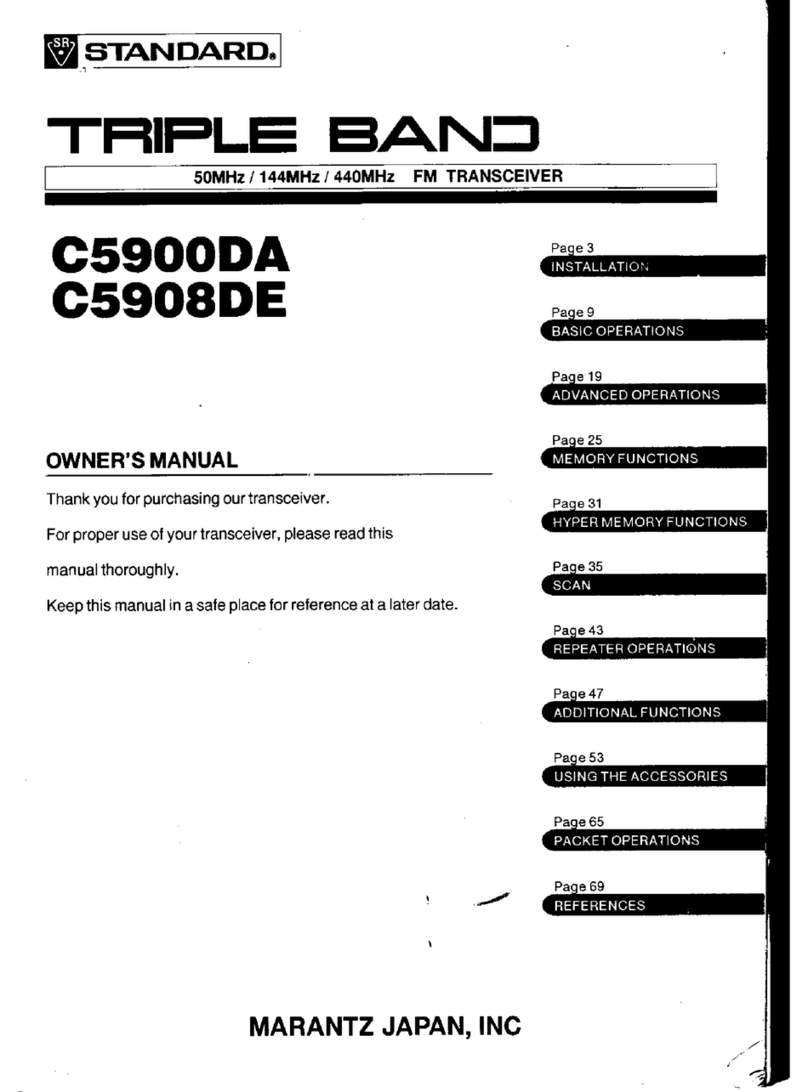 Standard G59OODA owner's manual
