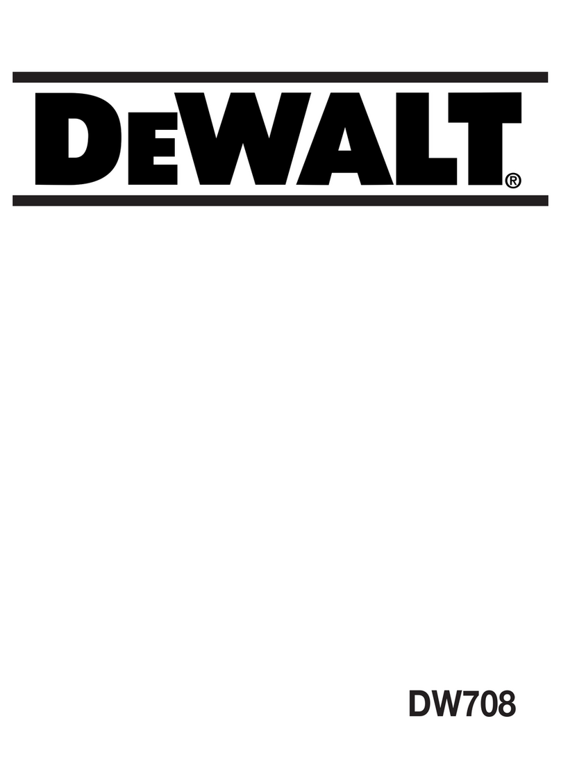 DeWalt DW708 User manual