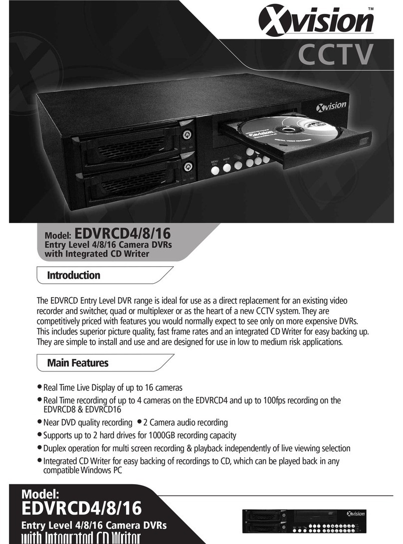 X-Vision EDVRCD4 User manual