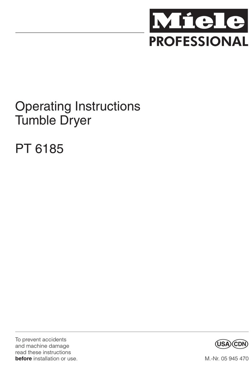 Miele PT 6185 operating instructions