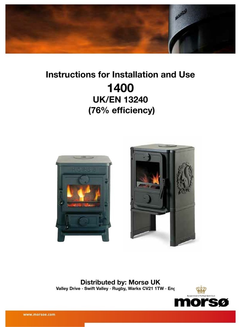 Morso 1400 Instructions for installation and use