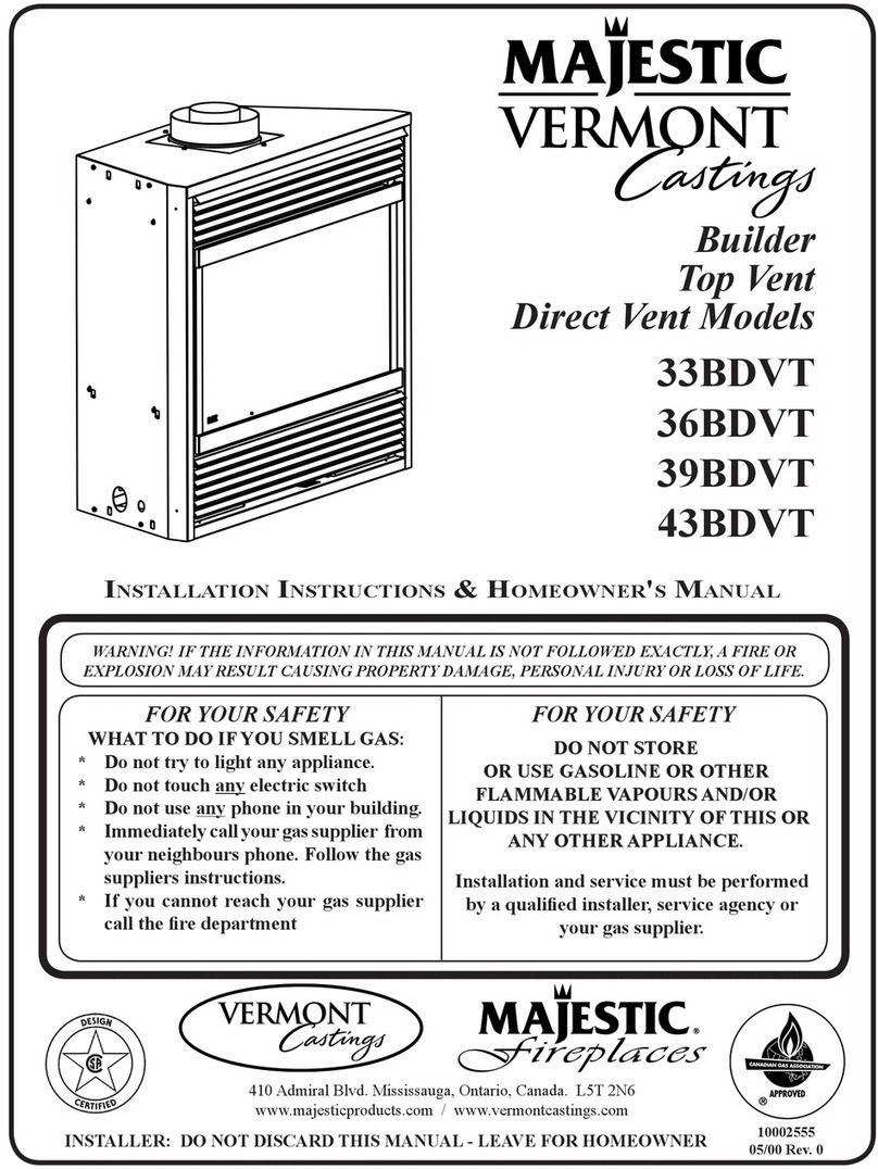Majestic 33BDVT User manual