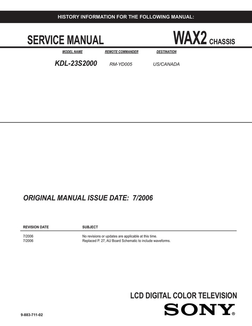 Sony KDL-23S2000 Operating Instructions... Service manual
