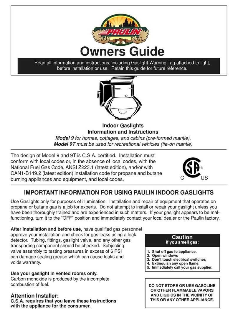 Paulin Model 9 owner's guide