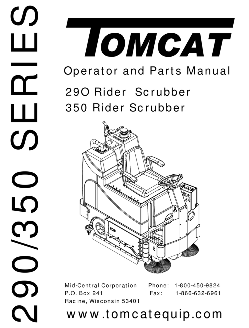 Tomcat 290 Rider Operator and parts manual