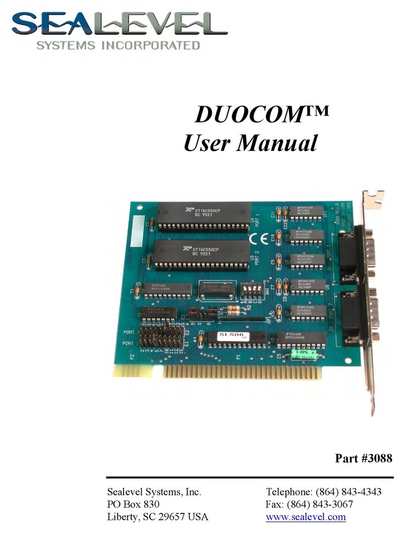 SeaLevel DuoCom User manual