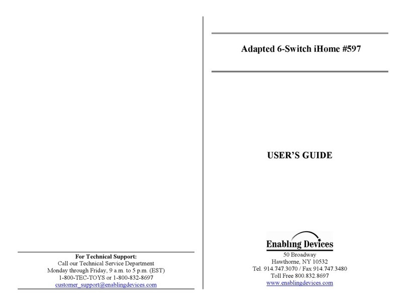 Enabling Devices Adapted 6 Switch iHome User manual