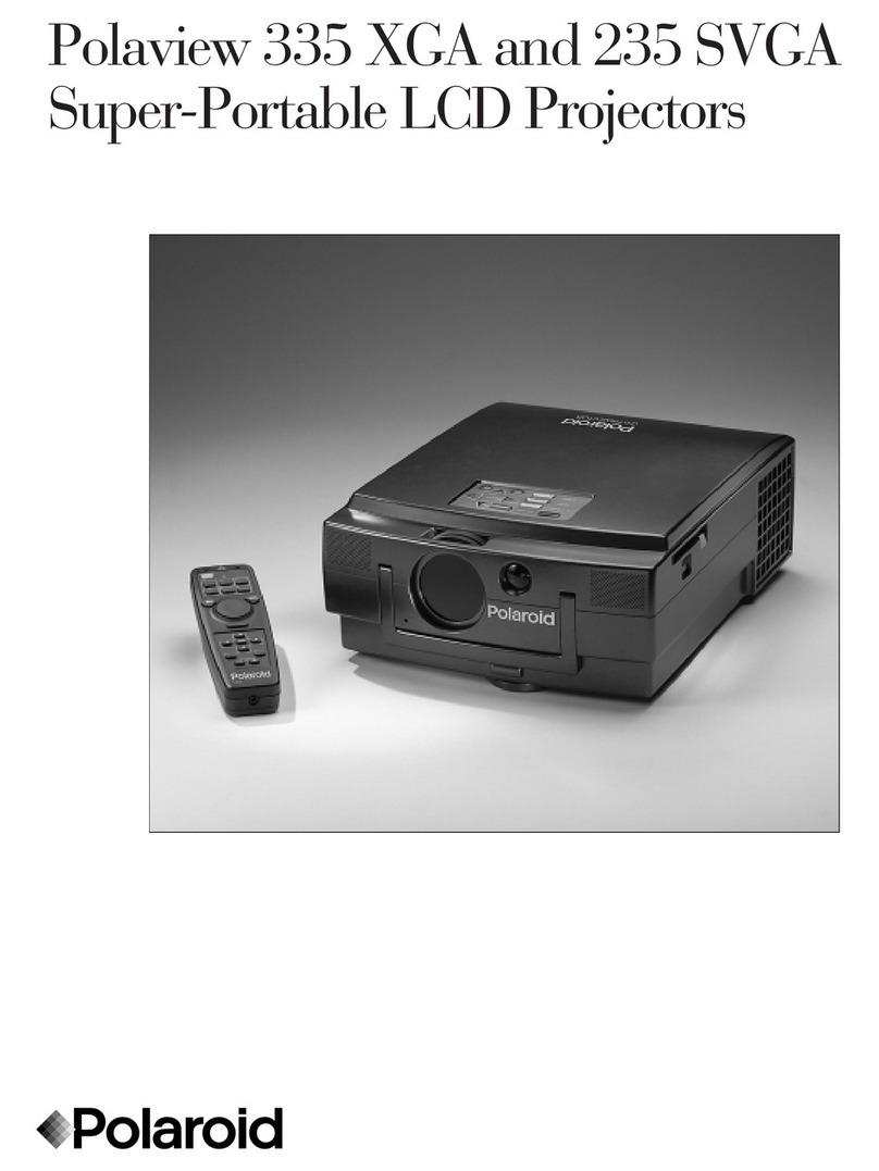 Polaroid Polaview 335 XGA User manual Polaroid Polaview 335 XGA User manual
