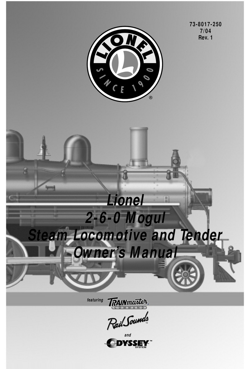 Lionel Conventional 2-6-0 Mogul Steam Locomotive User manual