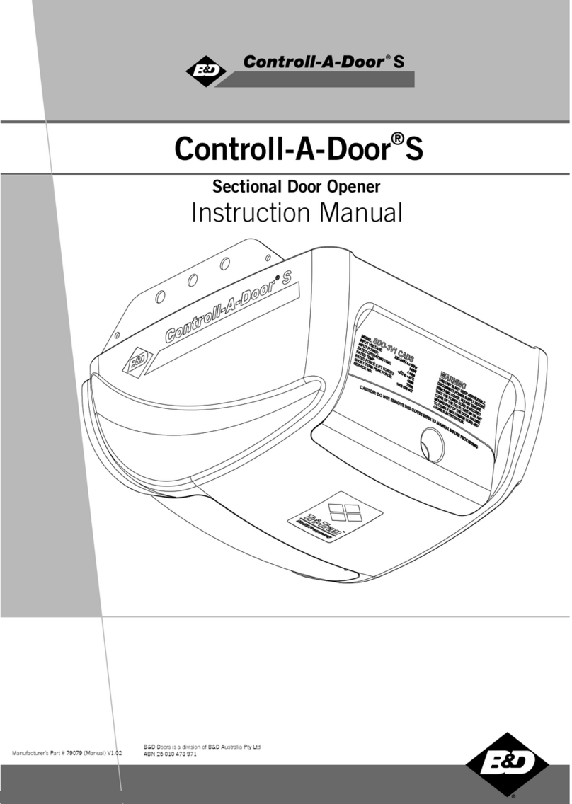 Controll-A-Door S series instruction manual