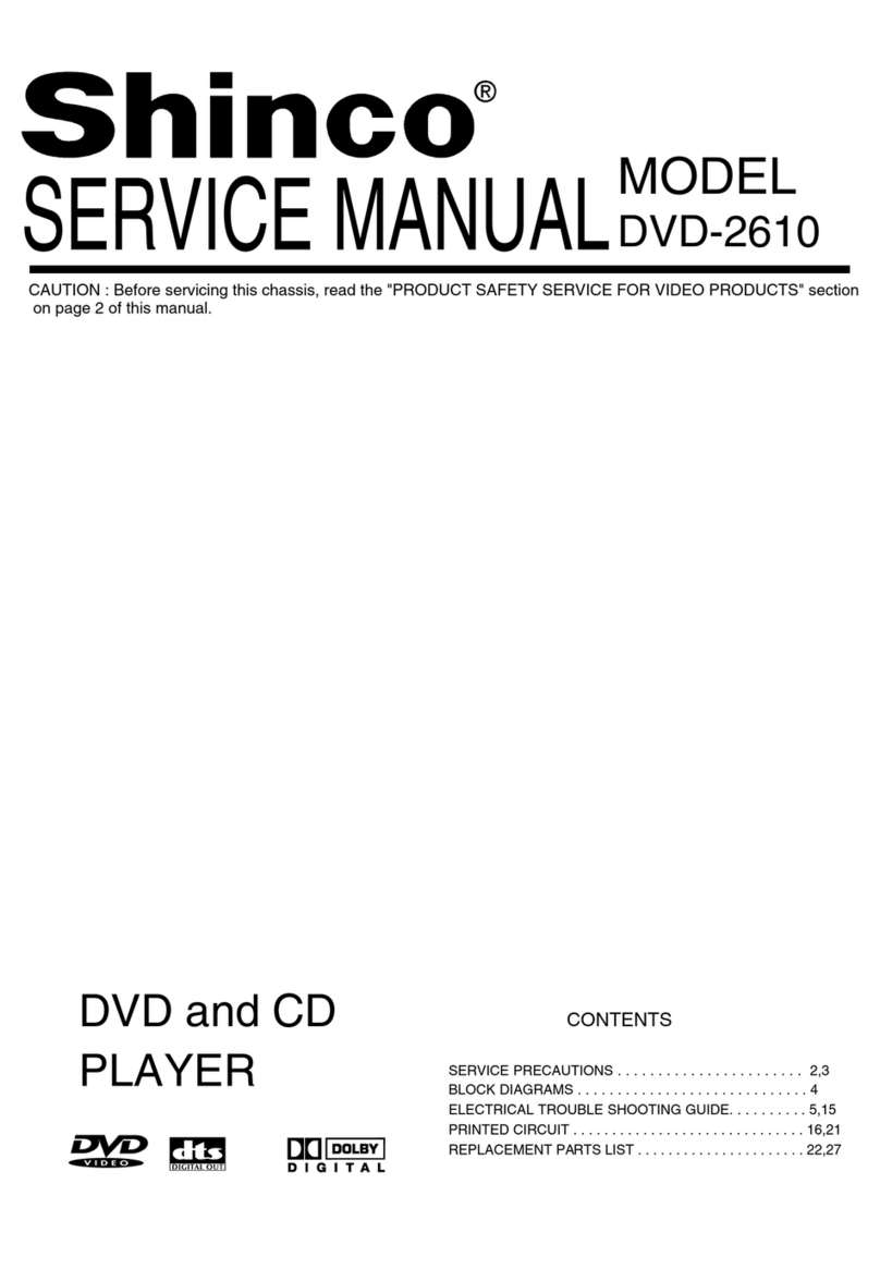 Shinco DVD-2610 User manual