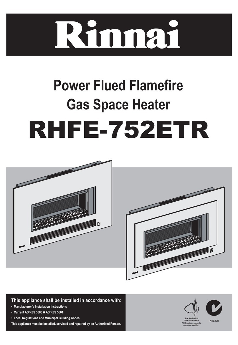 Rinnai RHFE-752ETR User manual Rinnai RHFE-752ETR User manual