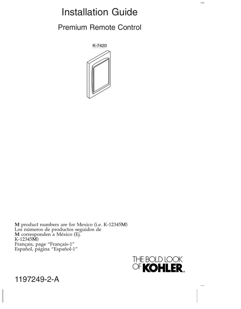 Kohler K-7420 installation guide