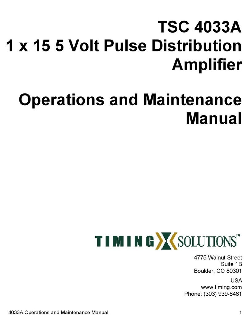 Timing Solutions TSC 4033A User manual