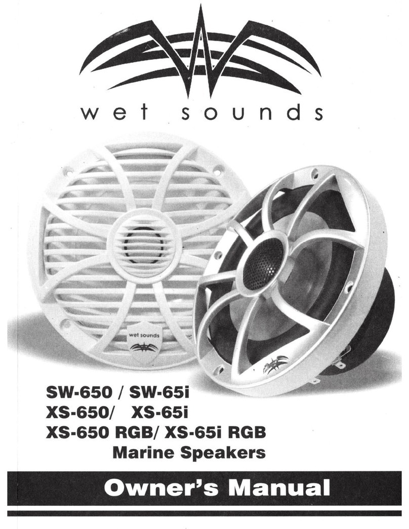 Wet Sounds SW·650 User manual
