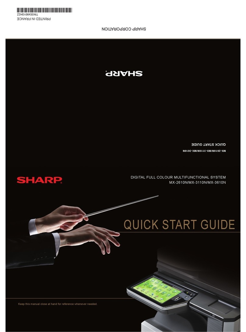 Sharp MX-2610N quick start guide