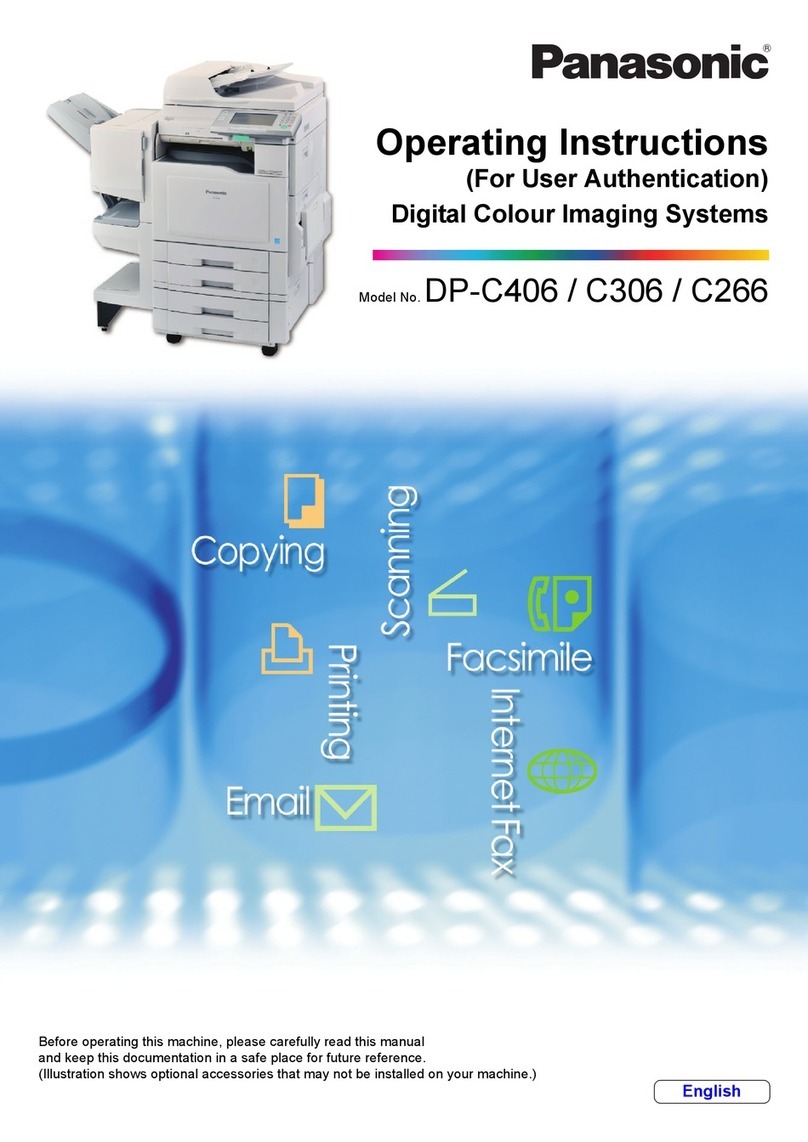 Panasonic DP-C406 Instruction and safety manual
